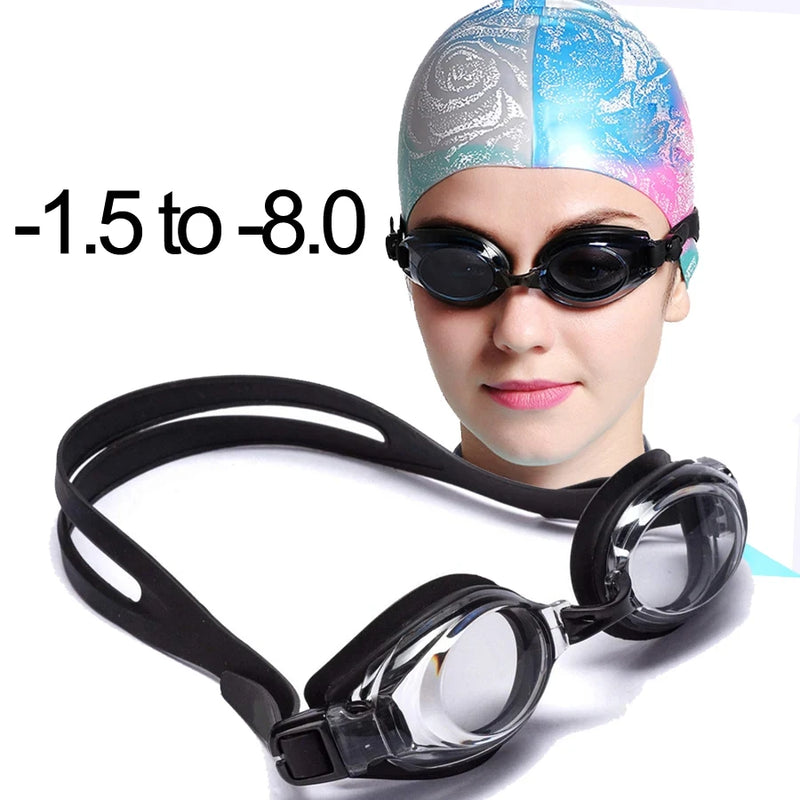 Swimming Goggles Myopia Professional Anti-fog UV Swimming Glasses Men Women Silicone Diopters Swim Sports Eyewear Optional Case - PST PS Tradings