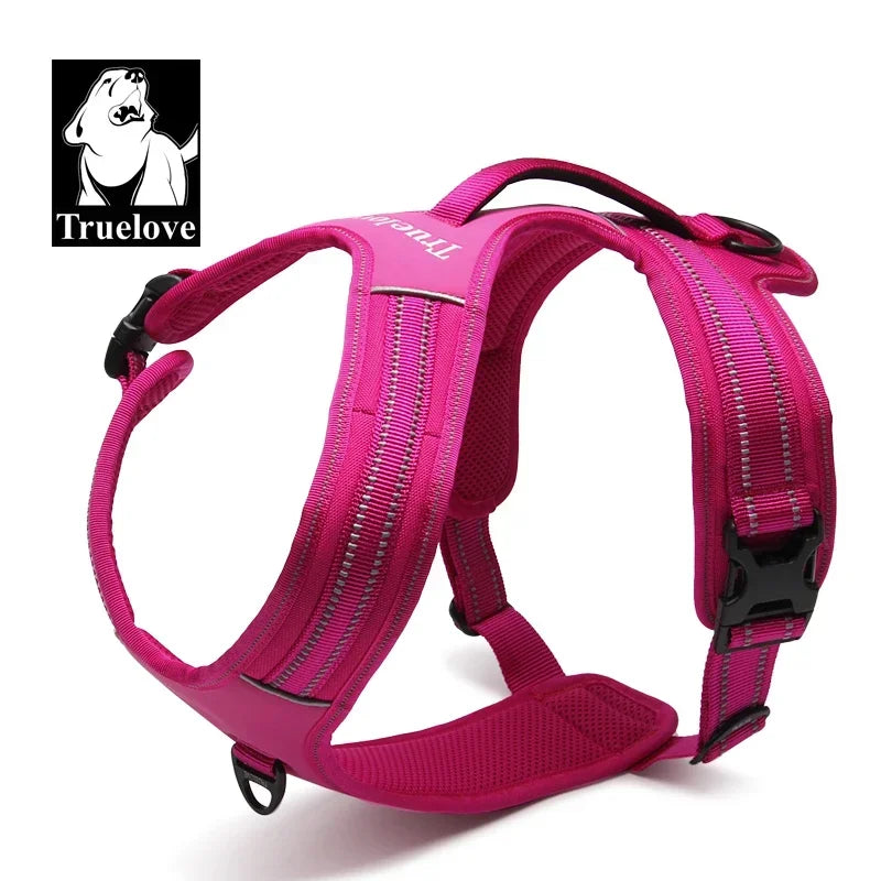 Truelove Sport Nylon Reflektierende Keine Pull Hund Harness Outdoor Abenteuer Pet Weste mit Griff xs bis xl 5 farben in lager fabrik