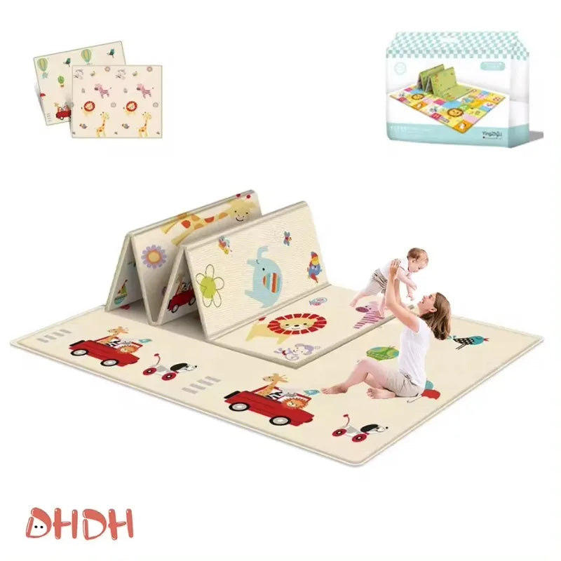 Foldable Lightweight Baby Play Mat, Waterproof Soft Cushion Portable Activity Mat, Non-slip Thick One-piece Foam Crawling Mat - PST PS Tradings