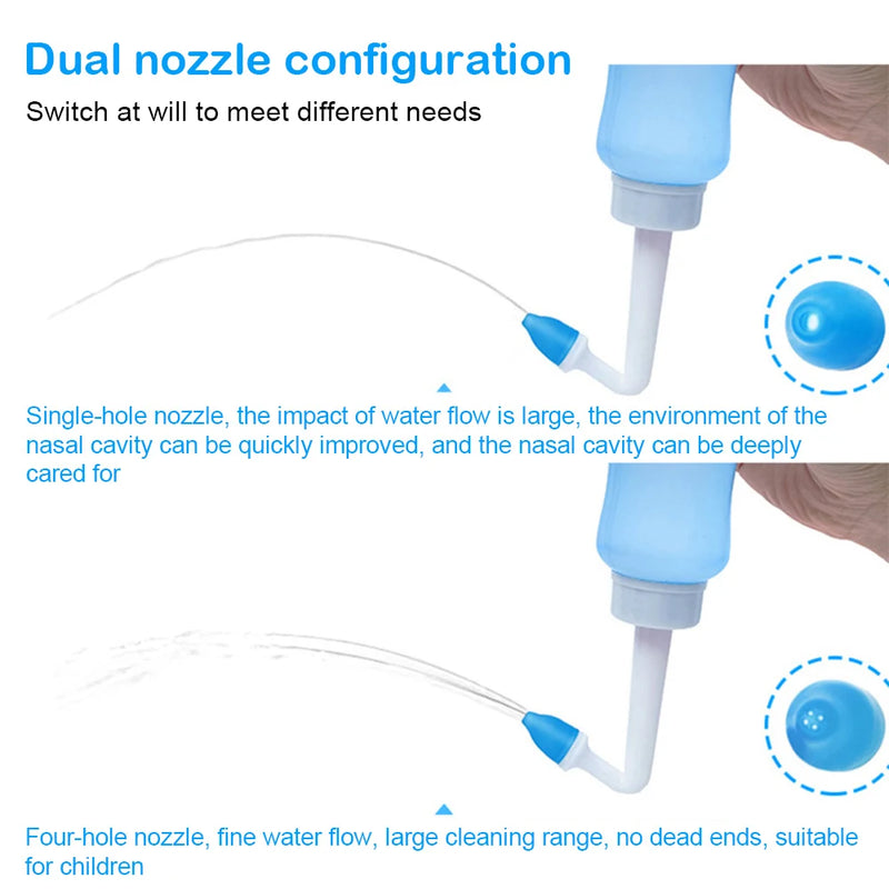 Professional Nose Wash Cleaner Nasal Irrigator Rinse Bottle Protector Avoid Allergic Rhinitis Adults Children care Neti Pots - PST PS Tradings