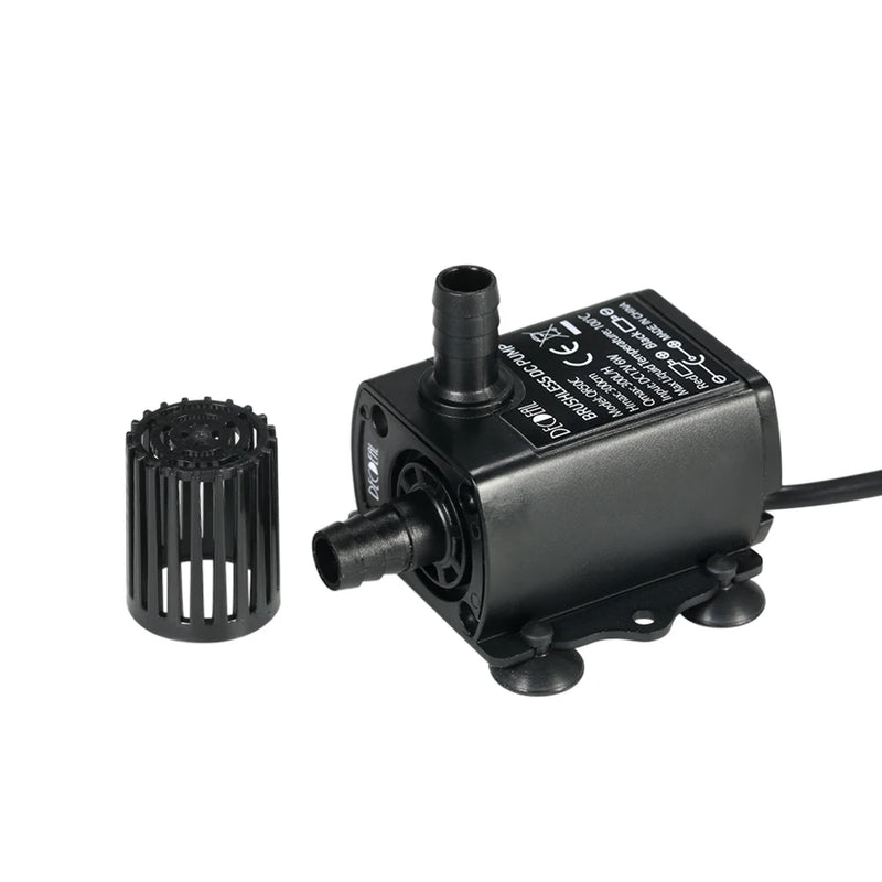 Decdeal Ultra-quiet Mini DC12V 10W Brushless Water Pump with 5.5*2.1mm Female Waterproof Submersible Fountain Aquarium - PST PS Tradings