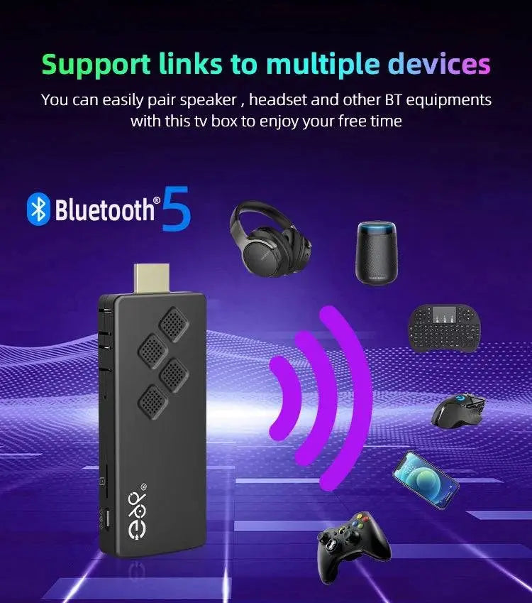 Q2 Smart TV Stick Android 13.0 AllwinnerH313 2GB RAM 16GB 4K H.265 2.4G&5.8G Wifi Smart TV Box 2GB 8GB Streaming Media Player - Property & Safety Tradings