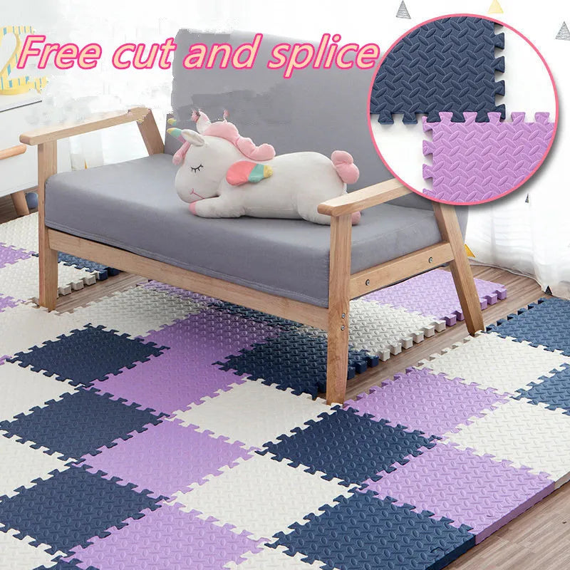 Foot Mat 60x60cm Floor Noise Mat 8PCS Thick 2.5cm Tatame Baby Play Mat Activities Mat for Baby Folding Carpet Game Puzzle Mat - PST PS Tradings