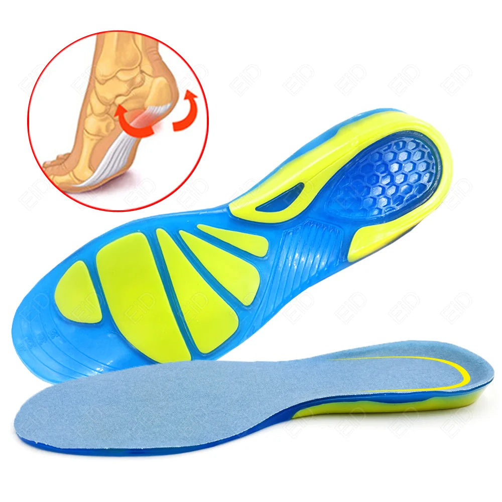 EiD Silicon Gel Insoles Foot Care for Plantar Fasciitis orthopedic Massaging Shoe Inserts Shock Absorption Shoe pad Unisex