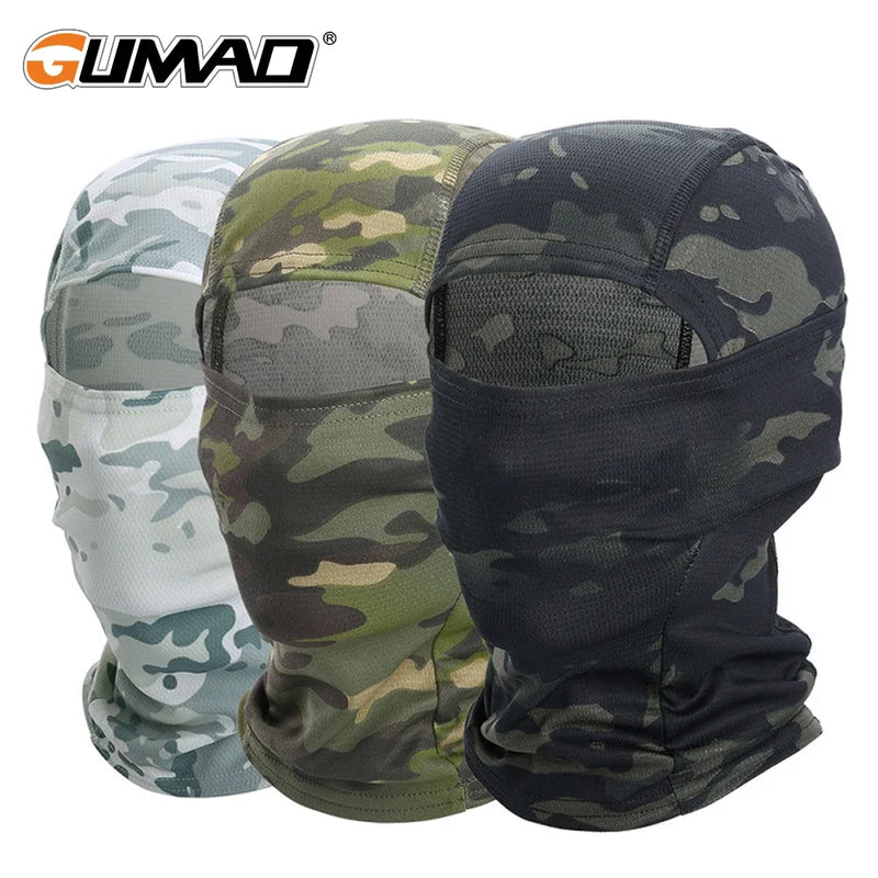 Camouflage Balaclava Full Face Breathable Full Face Scarf Mask Hiking Cycling Hunting Bike Head Cover Tactical Airsoft Cap Men - PST PS Tradings