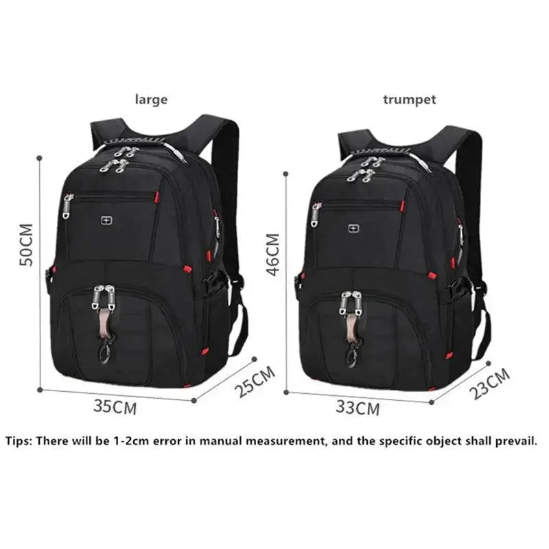 multifunction large capacity male bag fashion travel usb charging waterproof anti-theft 15.6 inch 17 inch laptop backpack men - Property & Safety Tradings