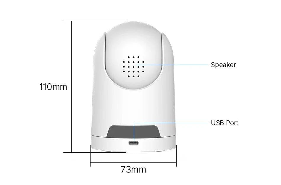 Hiseeu 2K 4MP PTZ IP Camera WIFI Wireless Smart Home Security Surveillance Camera Two-way Audio Indoor Baby Pet Monitor Camera - Property & Safety Tradings