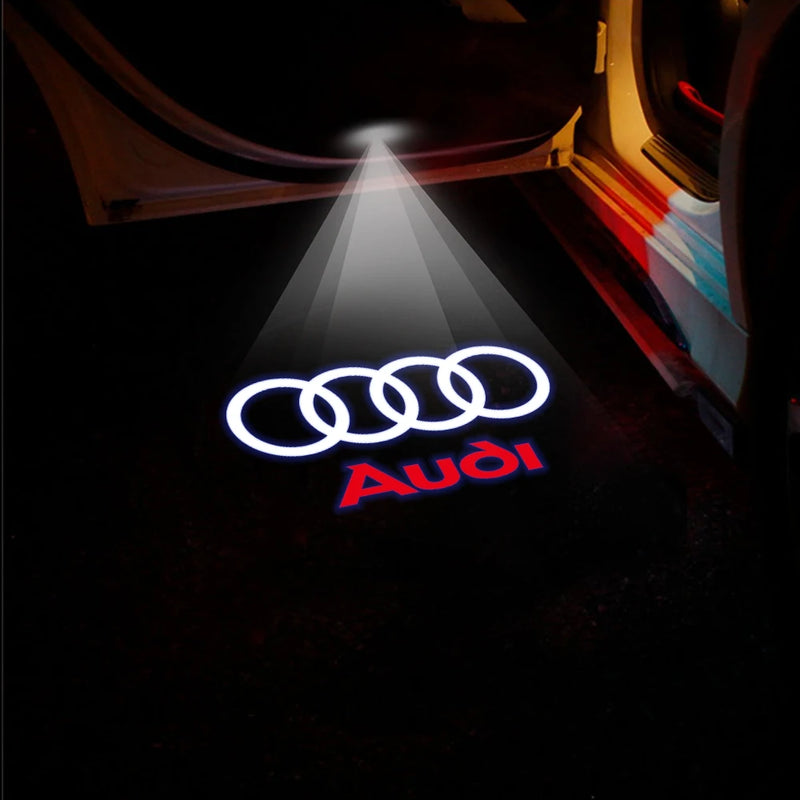 For Audi A3 8V 8P A6L A5 A7 Q3 Q5 Q7 A4 B5 B6 B7 B8 A1 RS TT S3 S6 Sline Quattro Car Door HD Welcome Light Laser Projector Lamp - PST PS Tradings