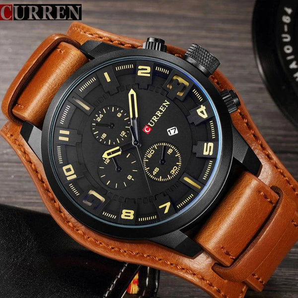 CURREN Men's Watches Top Brand Luxury Fashion&Casual Business Quartz Watch Date Waterproof Wristwatch Hodinky Relogio Masculino - Property & Safety Tradings