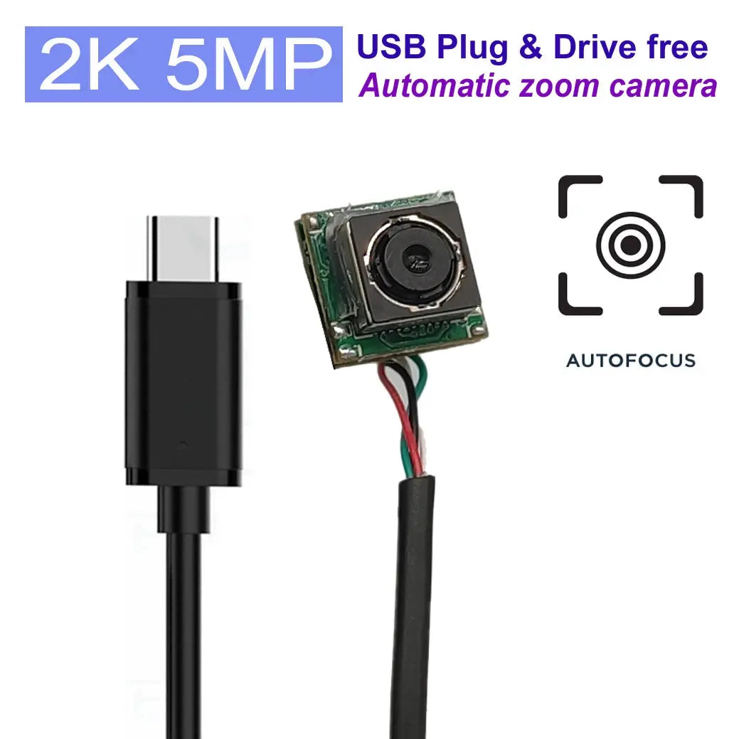 4K 500W OTG Mini Camera Zoom AF Auto Focus Micro USB Module Camcorder 8MP 5MP Automatic Focus Lens for Use Android Mobile Phone - Property & Safety Tradings