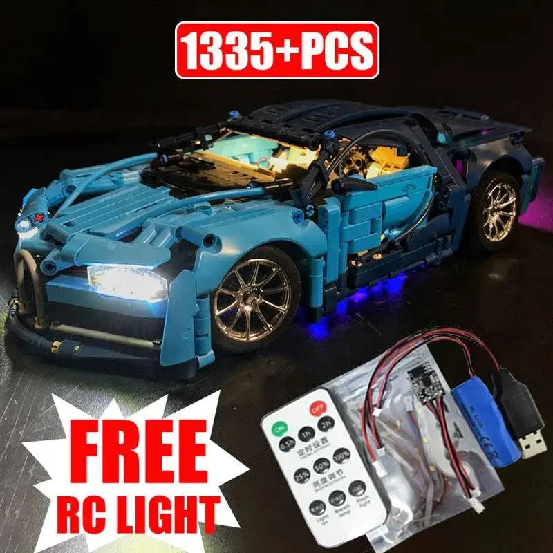 1:14 Technical Super Racing Car Building Blocks Compatible 42083 With Led Light Sports Technique Vehicle Bricks Toy For Kid Gift - Property & Safety Tradings