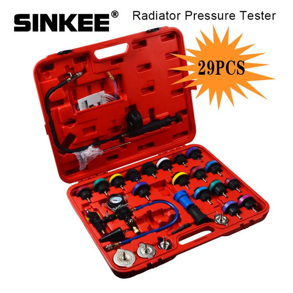 29Pcs Universal Radiator Pressure Tester Vacuum Type Cooling System Test Detector Set Tester Refroidissement - PST PS Tradings