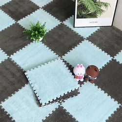 20pcs Soft Floor Mat for Kids, Stain Resistant Living Room Rug, Interlocking Puzzle Mat for Baby Crawling, Bedroom Carpet