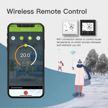 MOES WiFi Water/Electric Floor Heating Thermostat Gas Boiler Temperature Controller Smart Alexa tuya Google Voice zigbee Control - Property & Safety Tradings