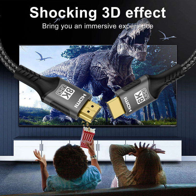 8K HDMI 2.1 Kabel 4K@120Hz 8K@60Hz 48Gbps EARC ARC HDCP Ultra High Speed HDR für RTX Videokabel PC Laptop Projektor HD TV PS5