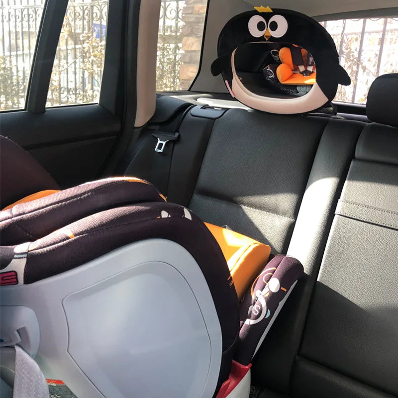 Cute Owl Child Safety Seat Rearview Mirror Cartoon Animal Car Seat Sight Glasses Car Rear Seat Child Safety Mirror - PST PS Tradings