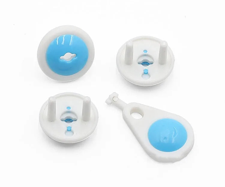 Protection 6 pcs Russian EU European Euro security Child Electric Socket Outlet Plug Two Phase Safe Lock Cover Baby Kids Safety - PST PS Tradings