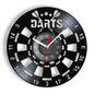 Darts Wall Art Man Cave Game Room Decoration Modern Wall Clock Dart Board Pub Bar Darts Game Night Club Vinyl Record Wall Clock - PST PS Tradings