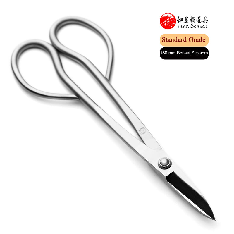 Standard Grade 180 mm Long Handle Bonsai Scissors 3Cr13 Alloy Steel Bonsai Tools