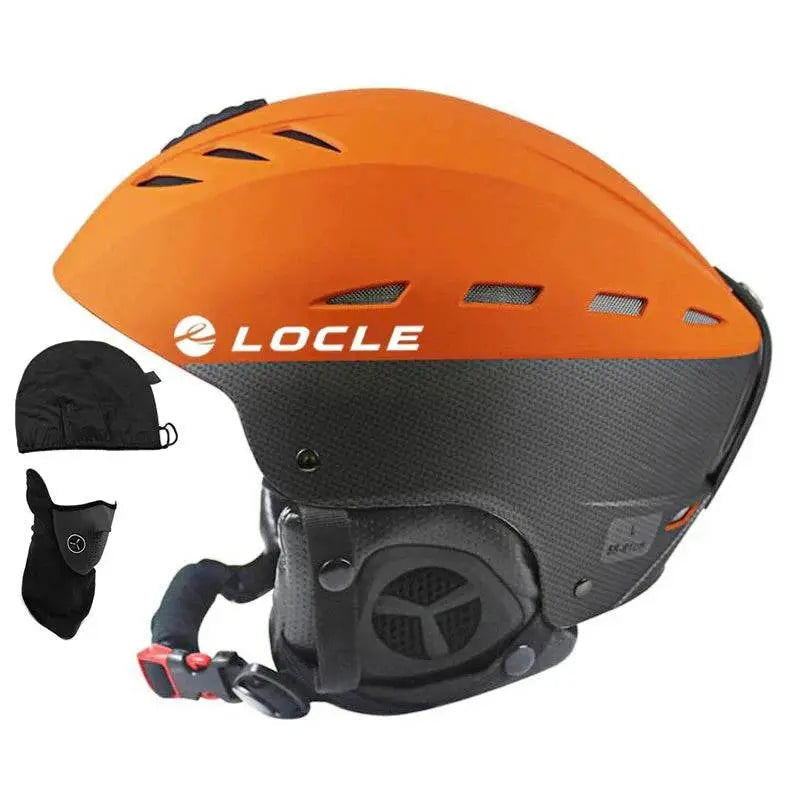 LOCLE Professional Skiing Helmet Men Women Children Ski Helmet Snow Skating Snowboard Snowmobile Skateboard Helmet Size 52-61cm - Property & Safety Tradings