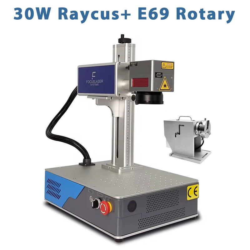 30W Raycus Desktop Fiber Laser Engrave Machine Engraving Marking Metal Stainless Steel Paint Cup Gold Silver Ring Jewellery