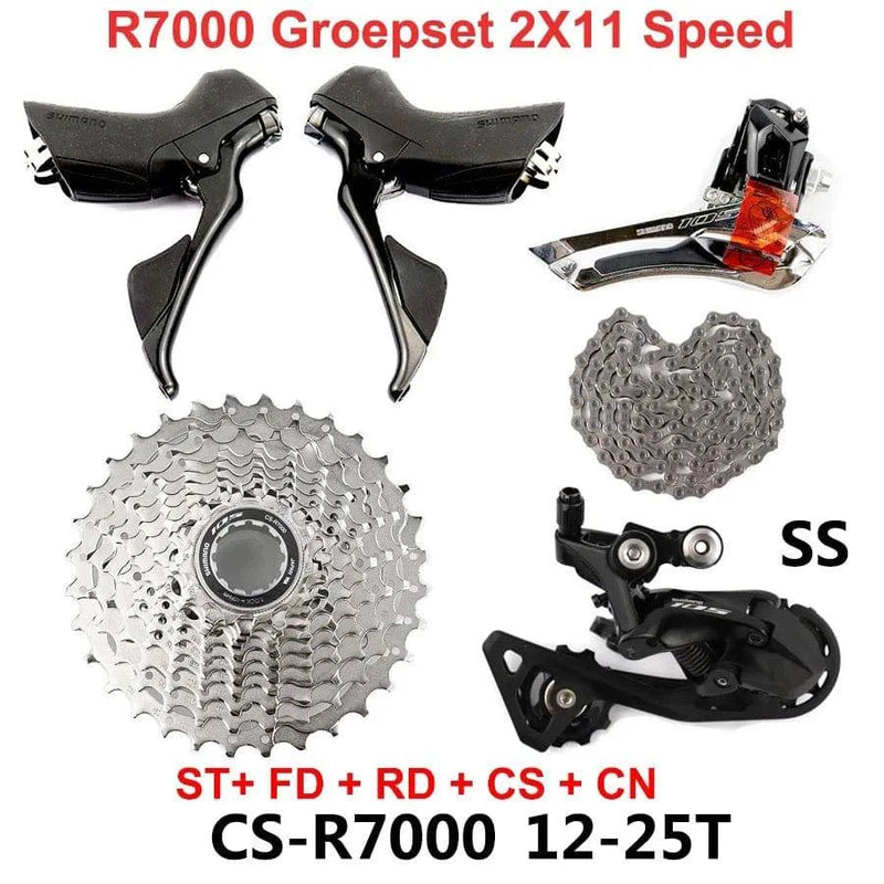 SHIMANO R7000 Groupset 105 5800 R7000 Derailleurs ROAD Bicycle ST+FD+RD+CS+CN Front REAR Derailleur 11-28T 11-30T 11-32T 11-34T - PST PS Tradings