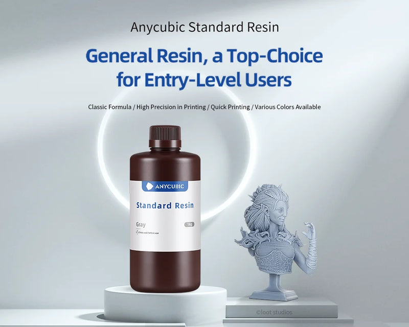 3kg ANYCUBIC Standard UV Resin For Photon 3D Printer Photon Printing Material Figurine Models LCD UV Sensitive Normal Liquid