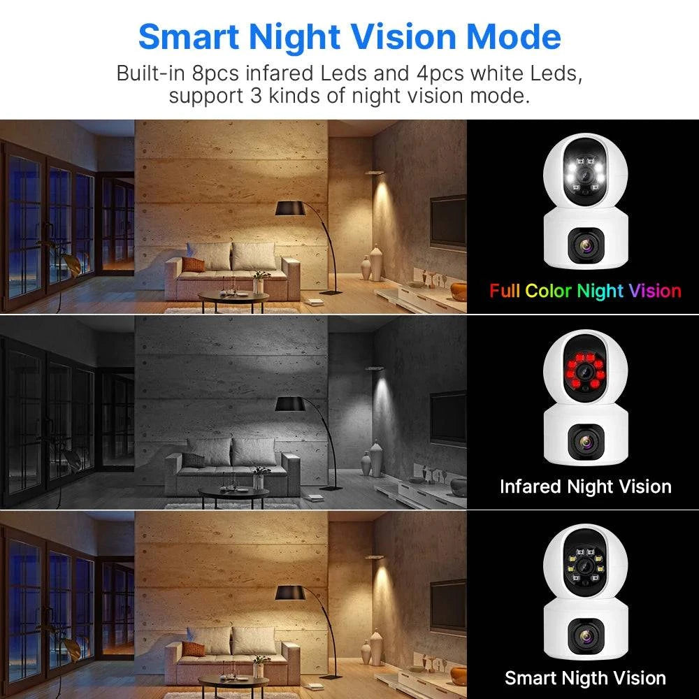 Hiseeu 2K 4MP PTZ IP Camera WIFI Wireless Smart Home Security Surveillance Camera Two-way Audio Indoor Baby Pet Monitor Camera - Property & Safety Tradings