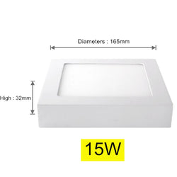 Oberfläche LED Quadratische Decken Licht 9W 15W 25W LED-Panel Licht Unten Licht mit fahrer AC85-265V AC110V/220V LED Innen Licht