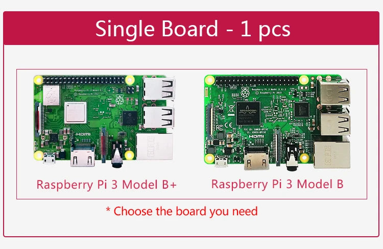 Original Raspberry Pi 3 Model B /3B+ Plus BCM2837 1.2G ,Raspberry Pi 3 B+ with 2.4G & 5G WIFI 4.2 Bluetooth and PoE