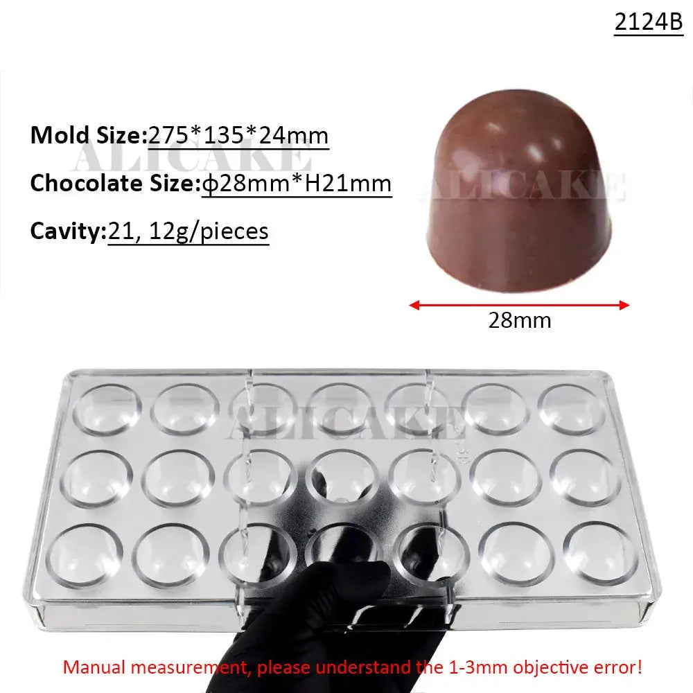 Polycarbonate Chocolate Molds for Chocolate Professional Baking Candy Bonbons Bar Acrylic Mould Confectionery Bakery Utensils - Property & Safety Tradings