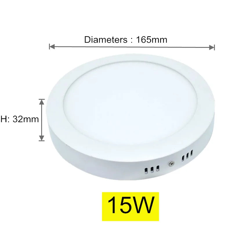 Oberfläche LED Quadratische Decken Licht 9W 15W 25W LED-Panel Licht Unten Licht mit fahrer AC85-265V AC110V/220V LED Innen Licht