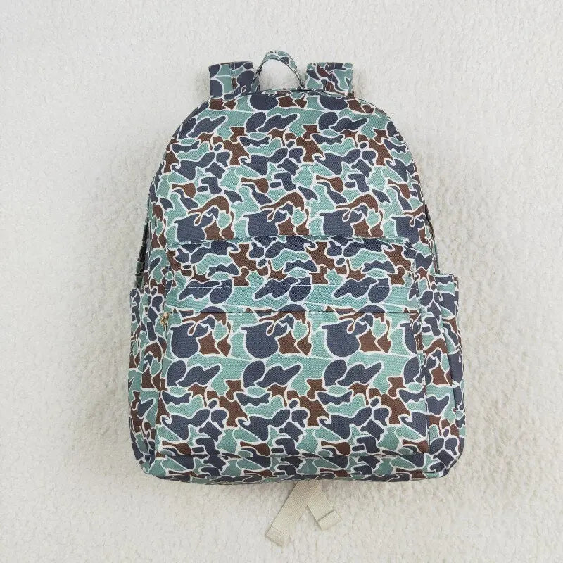 Kids Bags Camouflage Western Flower Pattern Bag Children Fashion Outdoor Backpack With Zipper Toddle School Bag Baby Mochila - PST PS Tradings