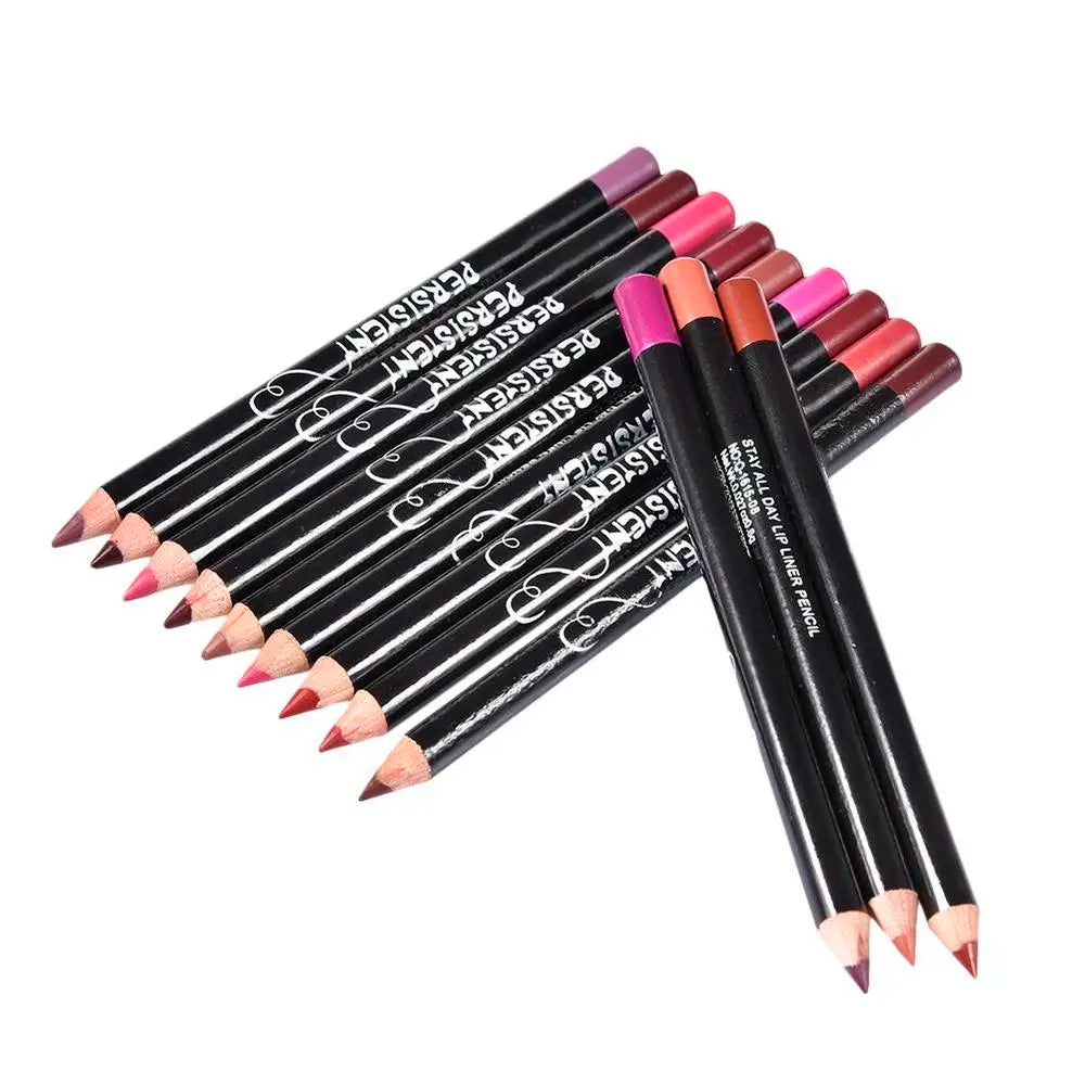 12 stc. professional Lip Liner Waterproof Wasserfest nude Lip Liner Set 12 Stück