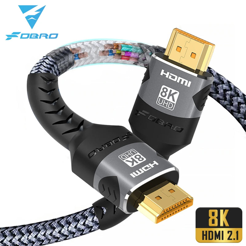 8K HDMI-kompatibles Kabel 4K@120Hz 8K@60Hz HDMI 2.1 Kabel 48Gbps Adapter für RTX 3080 eARC HDR Videokabel PC Laptop TV Box PS5