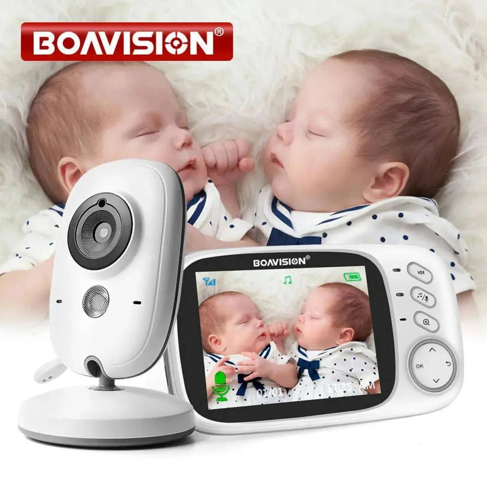 VB603 Video Baby Monitor 2.4G Wireless With 3.2 Inches LCD 2 Way Audio Talk Night Vision Surveillance Security Camera Babysitter - Property & Safety Tradings