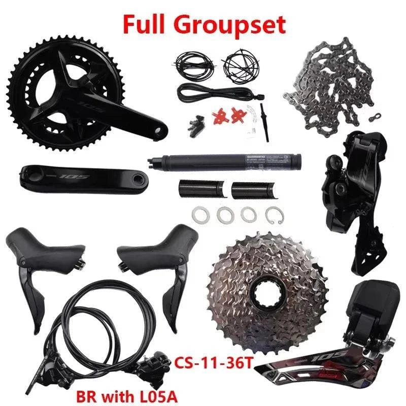 Shimano 105 Di2 Groupset R7170 12s Groupset  R7170 Brake R7100 Crankset R7150 FD R7150 RD Original Shimano - Property & Safety Tradings