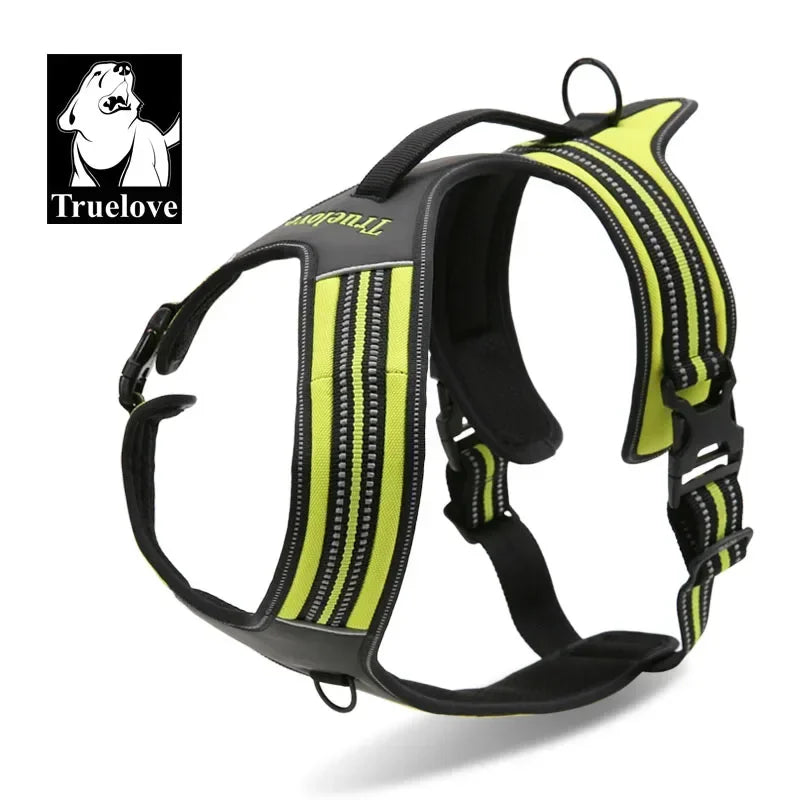 Truelove Sport Nylon Reflektierende Keine Pull Hund Harness Outdoor Abenteuer Pet Weste mit Griff xs bis xl 5 farben in lager fabrik