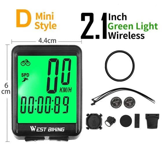 WEST BIKING 2.8 inch Bicycle Computer Large Screen Speedometer Wireless Wired Waterproof Sensor Cycling Odometer Bike Computer - Property & Safety Tradings