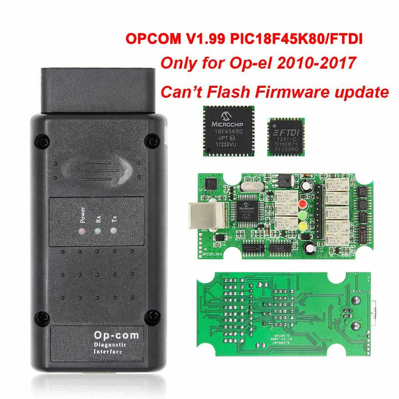 OPCOM V5 For Opel 2021 OP COM 1.70 flash firmware update Car Diagnostic Cable OP-COM PIC18F458 CAN BUS OBD 2 OBD2 Auto Tools - PST PS Tradings