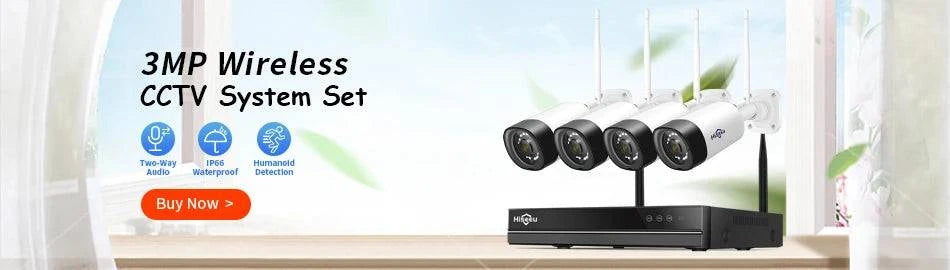 Hiseeu 1536P Wireless IP Camera 3.6mm Lens Waterproof Security WiFi Camera for Hiseeu Wireless CCTV System Kits IP Pro APP View - Property & Safety Tradings