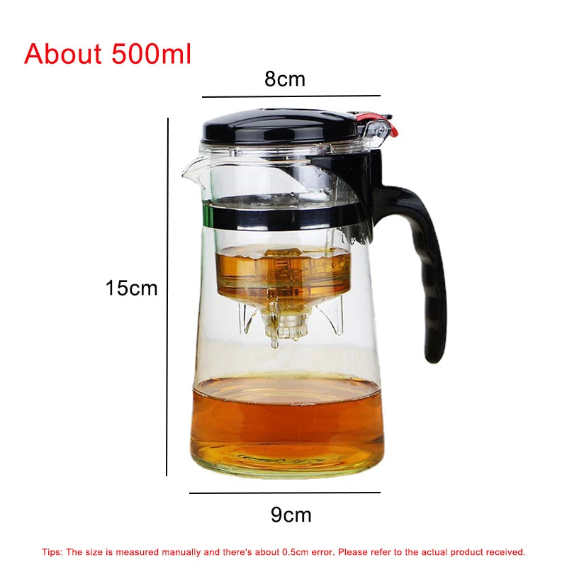 Hohe qualität Hitze Beständig Glas Tee topf Chinesische teegeschirr kung fu Tee-Set Puer Wasserkocher Kaffee Glas topf Bequem Büro teekanne