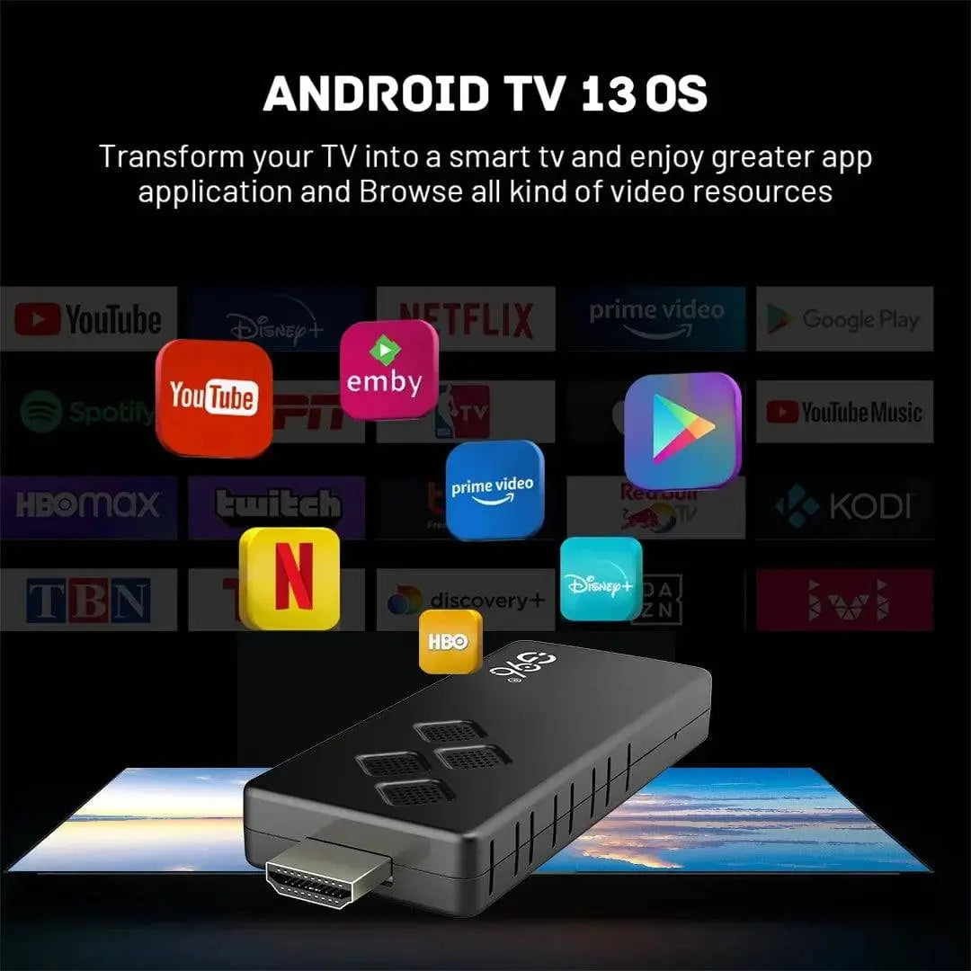 Q2 Smart TV Stick Android 13.0 AllwinnerH313 2GB RAM 16GB 4K H.265 2.4G&5.8G Wifi Smart TV Box 2GB 8GB Streaming Media Player - Property & Safety Tradings