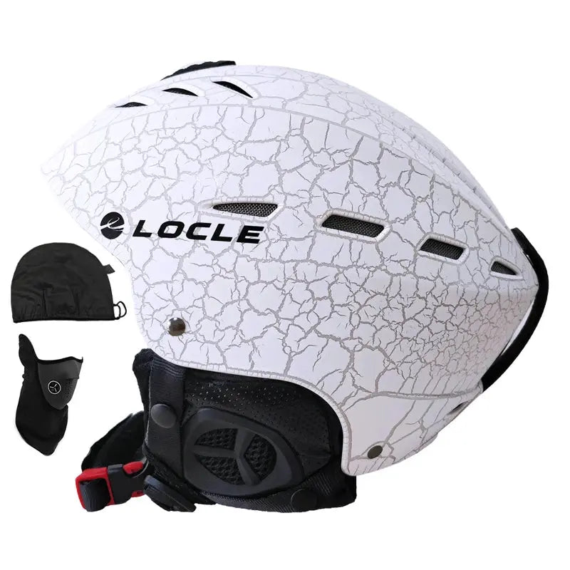 LOCLE Professional Skiing Helmet Men Women Children Ski Helmet Snow Skating Snowboard Snowmobile Skateboard Helmet Size 52-61cm - Property & Safety Tradings