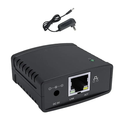 USB 2.0 Port LPR Printer Server MFT Print With 10/100Mbps Ethernet Port Sharing a LAN Networking Printer Adapter