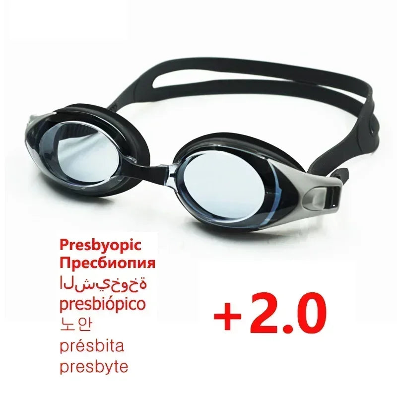 Hyperopia Swimming Goggles Glasses with Anti-fog Spray  for Children and Adult Reading Presbyopic Presbyopia Set - PST PS Tradings