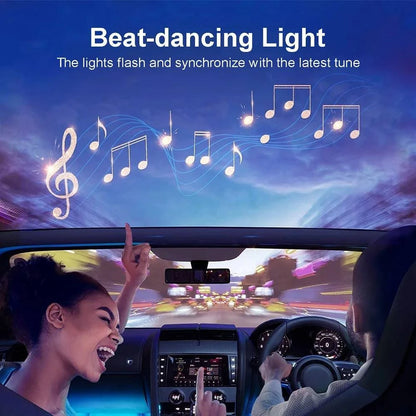 Universal Car Ambient Light Kit With Wireless APP Control 256 RGB Dream Color and 55 Preset Modes LED Neon Footlight Accessories - Property & Safety Tradings