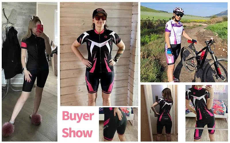 X-Tiger Women's Cycling Jersey Set Summer Anti-UV Cycling Bicycle Clothing Quick-Dry Mountain Female Bike Clothes Cycling Set - Property & Safety Tradings