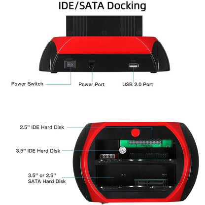 USB To 2.5 3.5 Inch SATA IDE ATA SSD HDD Docking Station Hard Drive Enclosure Dual Slots External Hd Case Hard Disk Box Externo - Property & Safety Tradings