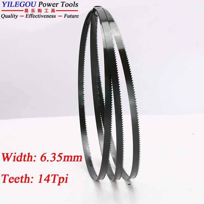 3Pcs 8" 9" 10" Band Saw Blades. 1400 1425 1570 1750mm Woodworking Bandsaw Blade 6, 14Tpi  Cutting Curve. 3 6.35 9.5mm Saw Blades